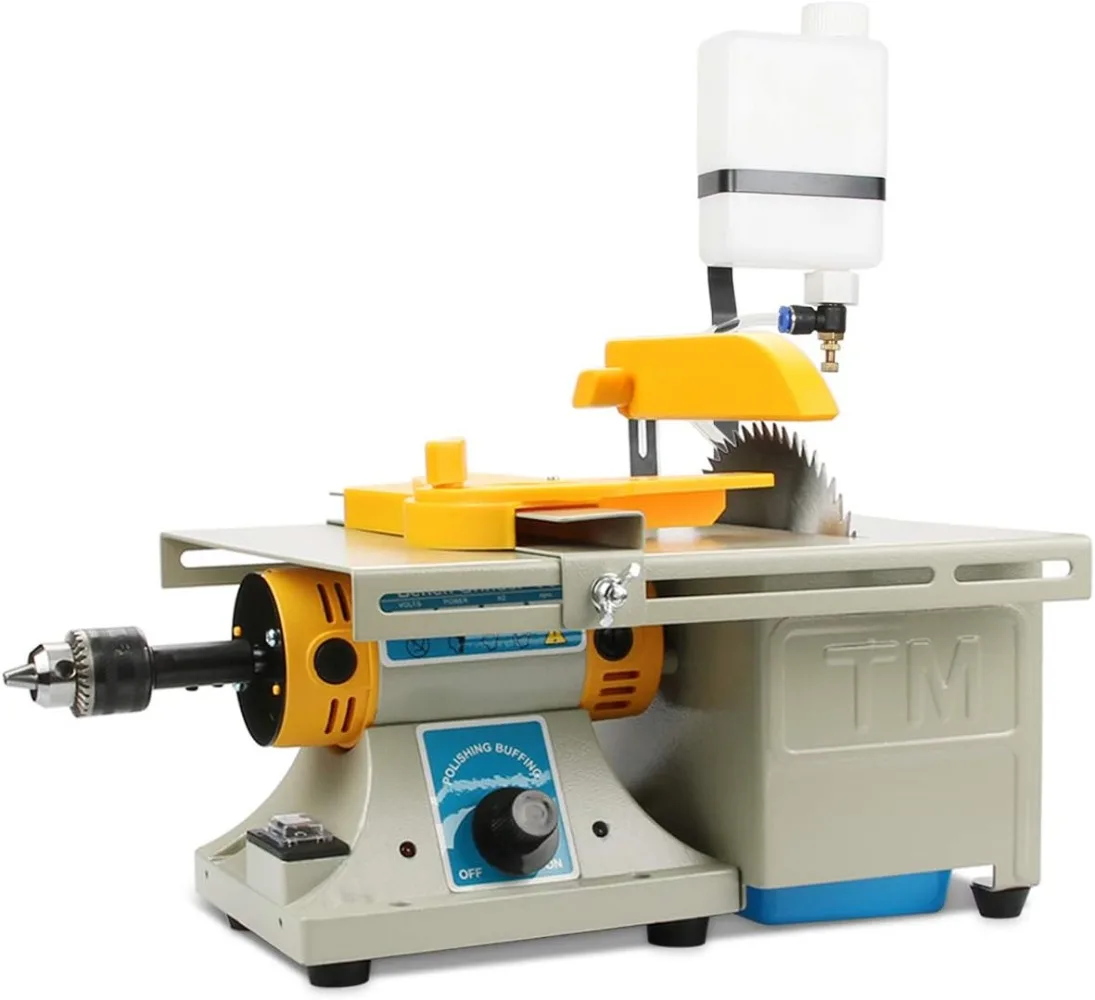 

Lapidary Equipment DIY Jewelry Lapidary Saw for Cutting Rocks, 110V Mini Table Saws Grinder Polishing Machine ,Right Benchtop