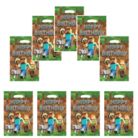 Minecraft Birthday Party Gift Bags Candy Bags Goody Bags Minecraft Birthday Party Supplies Decorations