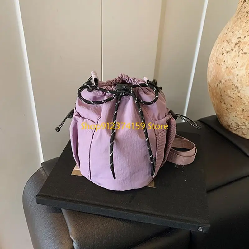 

G5AE 2025 Summer Bucket Bag Lightweight Nylon Handbag For Women Casual Crossbody Shoulder Bag With Spacious Interior