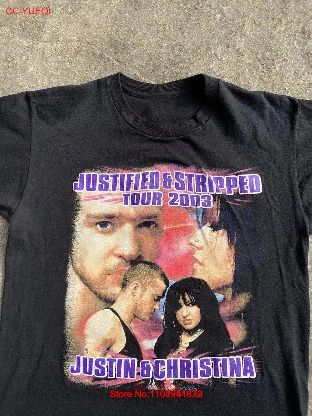 2003 Justin Timberlake and Christina Aguilera Tour Tee Unisex Gift For Fan