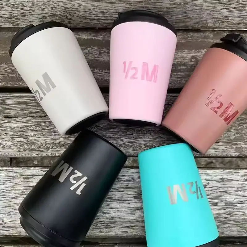 2025 New Half M Creative High-Value Insulation Car Vacuum Large-Capacity 304 Stainless Steel Mug Outdoor Portable Travel Mug