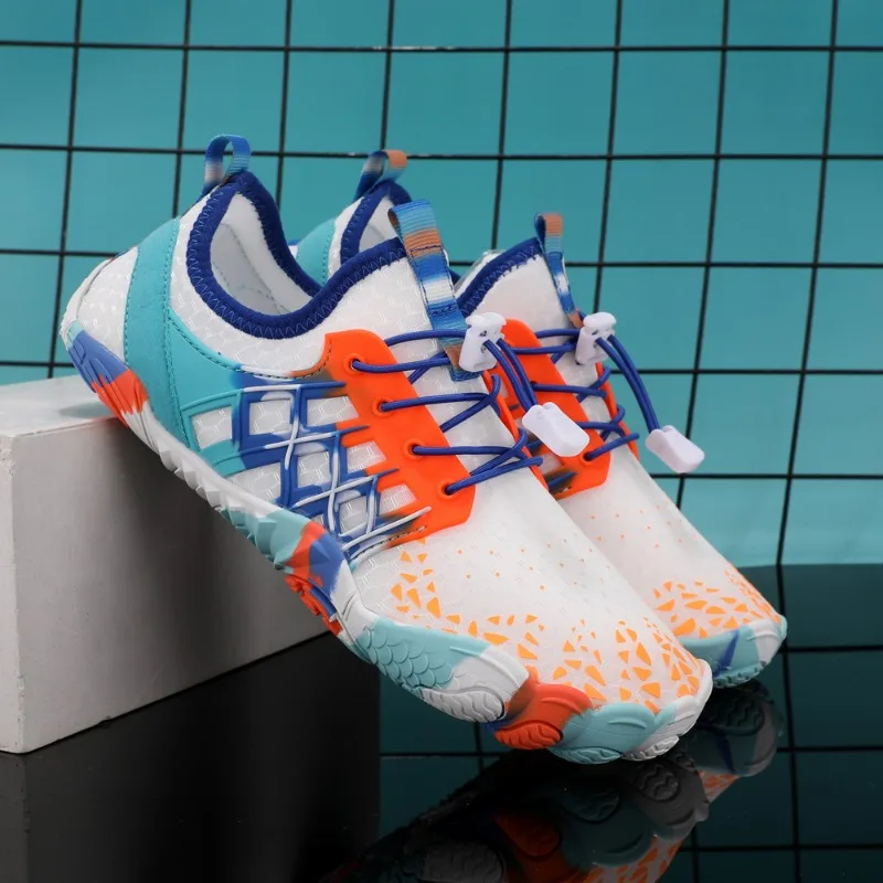 HKDQ Scarpe da acqua per coppie Scarpe da acqua a piedi nudi per immersioni in spiaggia Festa in piscina Scarpe da ginnastica multifunzione estive traspiranti antiscivolo rosa