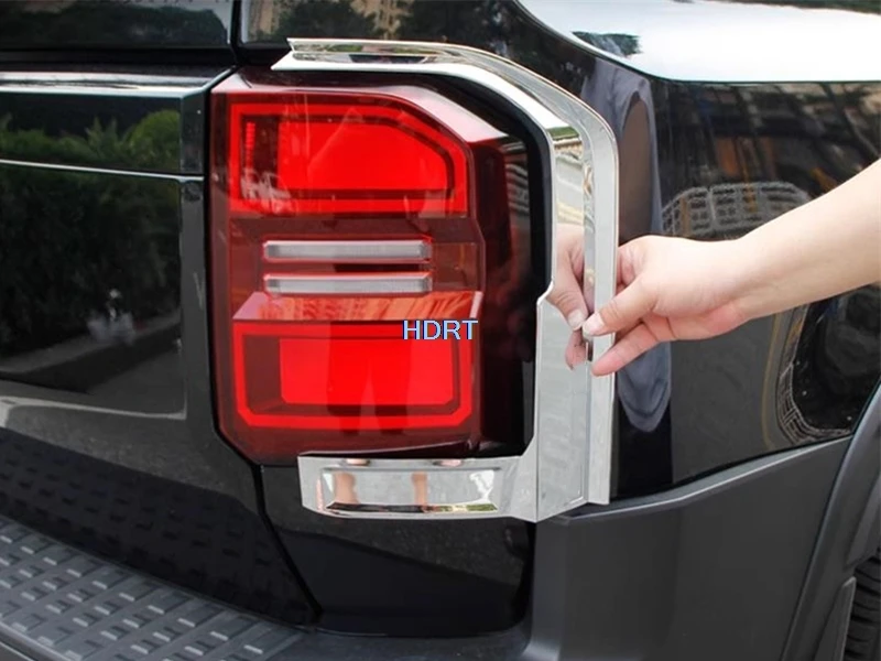 

For Toyota Land Cruiser 250 Prado LC250 2024 + Tail Light Cover Rear Lamp Trim Strip Car Style Protector Decoration Accessories