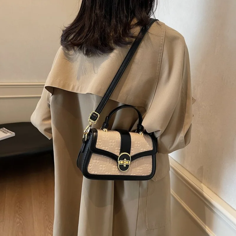 

Весна 2025 года, модная женская холщовая сумка через плечо, прочная сумка небольшой вместимости, сумка для покупок на каждый день