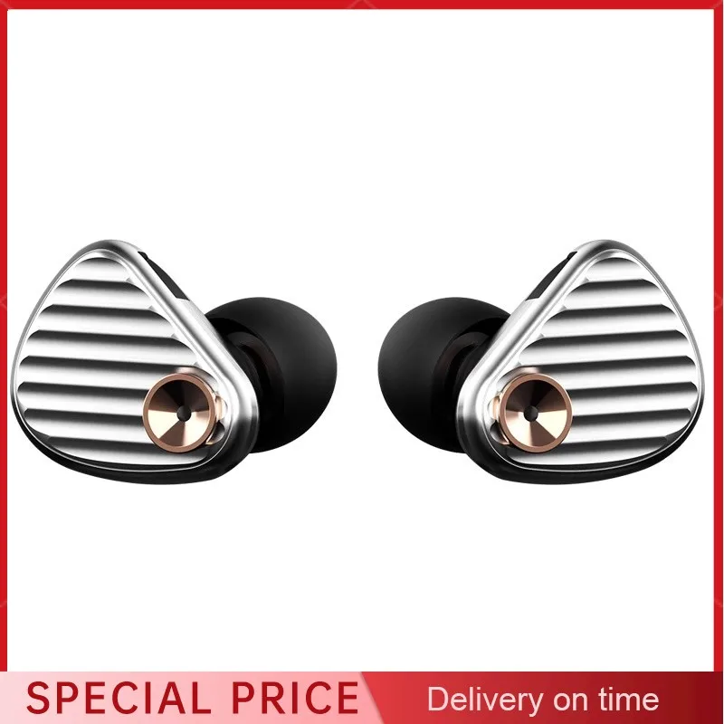 New Aune IR300 Hifi Wired Earphone Crystal Oscillator Membrane Dynamic Interchangeable Tube Noise Reduction E-Sports Headphones