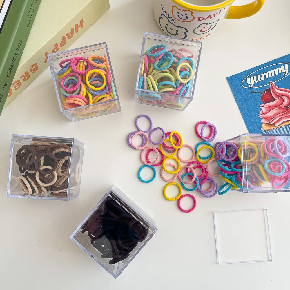 

80 шт./лот, детские мини-эластичные ленты для волос, держатель для хвоста для маленьких девочек, веревка для волос, завязки, резинка, детские головные уборы, аксессуары для волос