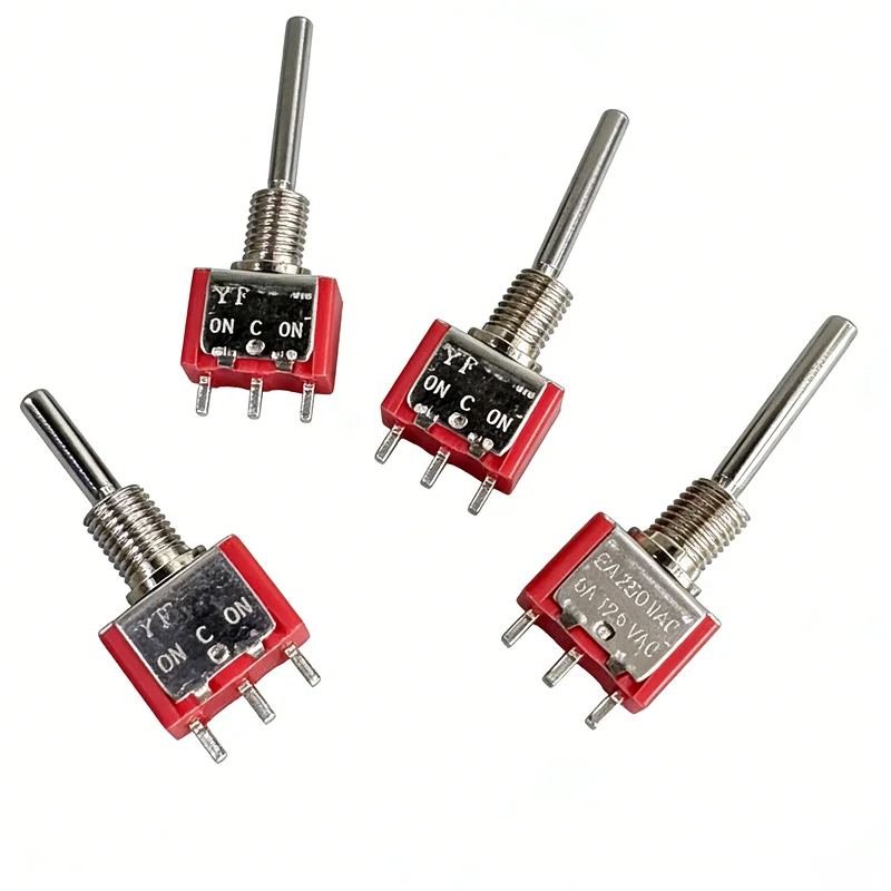Chave Seletora de Lâmina Plana 3 Vias/2 Vias - Comprimento da Alavanca 12mm/21mm, Chave Gangorra de 3 Terminais para Corridas FPV e Modificação de Veículos RC