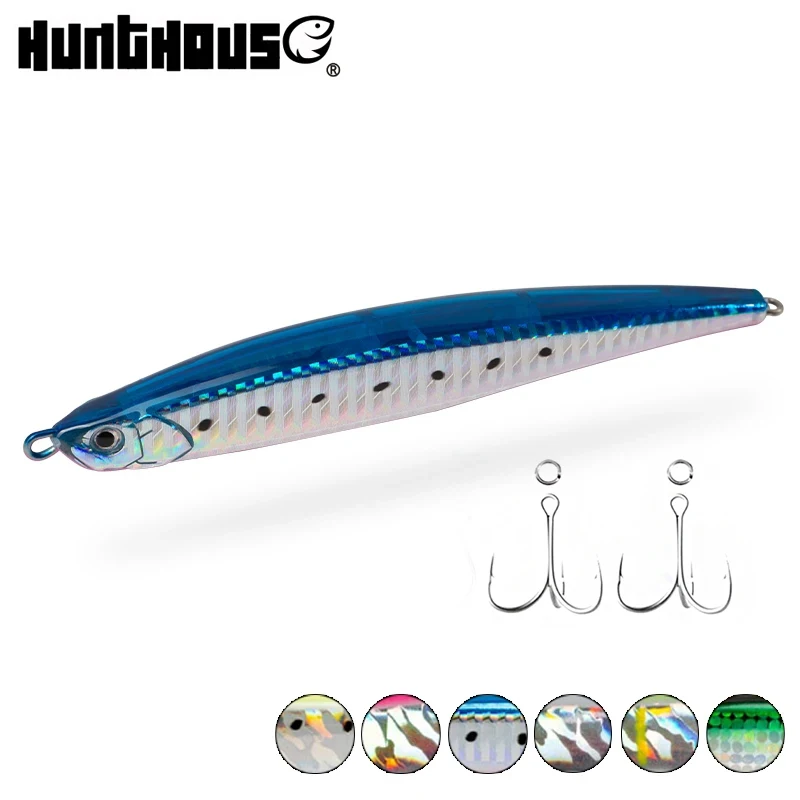 Hunthouse Ruck Drücken Köder Bleistift Angeln Lockt Sinking 125mm/40g 175mm/50g Köder Thunfisch seaBass Barsch Lange Casting Spinning Hard