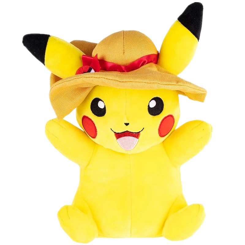 

Pokémon 8" Pikachu Plush with Seasonal Hat - Officially Licensed - Quality & Soft Stuffed Animal Toy Great Gift for Kids