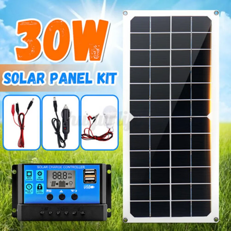 omni-in 30W solar panel, solar charger, solar outdoor mobile power bank, power generation panel