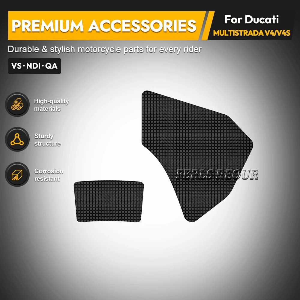 

Anti-Slip Silicone Tank Pad Scratch Resistant Cover for Ducati multistrada v4 1100 2021 -2023 Models