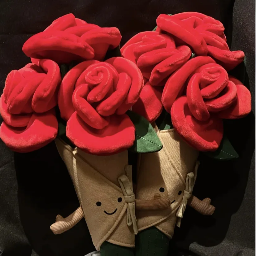 

2025 Fun Rose Handheld Flower Fun Bouquet Doll Plush Toy Doll Cute Confession Valentine's Day Gift