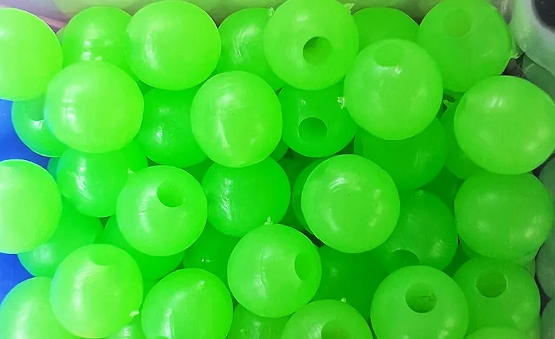ShareShark 1000 Stück/Box leuchtende Angelperlen, 5 mm, rund, gemischte fluoreszierende Perlen, Köder, weicher Köder, Texas Rig, Angelzubehör – Detail 9