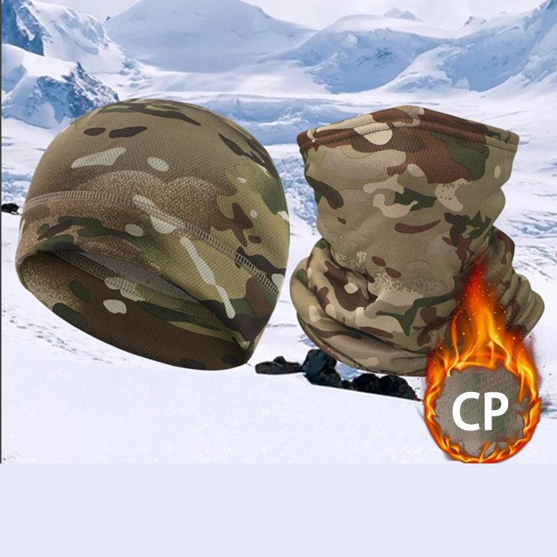 Winter ​Elastic Hunting Riding Fishing Warm Collapsible Camping Cap Men Outdoor Sports Running Climbing Windproof Camouflage Hat