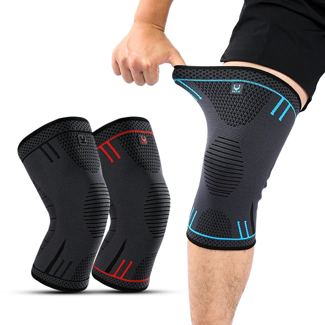 1/2PC Elastische Strick-Kniebandage Kompressions-Kniehülle für Laufen Basketball Fitness