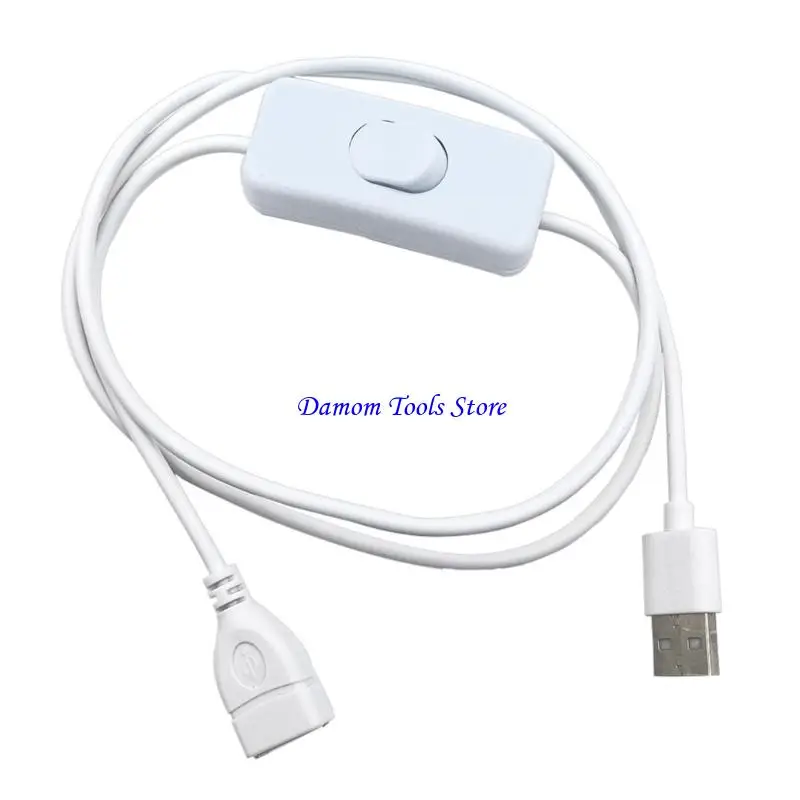 57BE Upgrades Short USB Power Cord Switchable Connector 2A Output for LED Lamp Fan