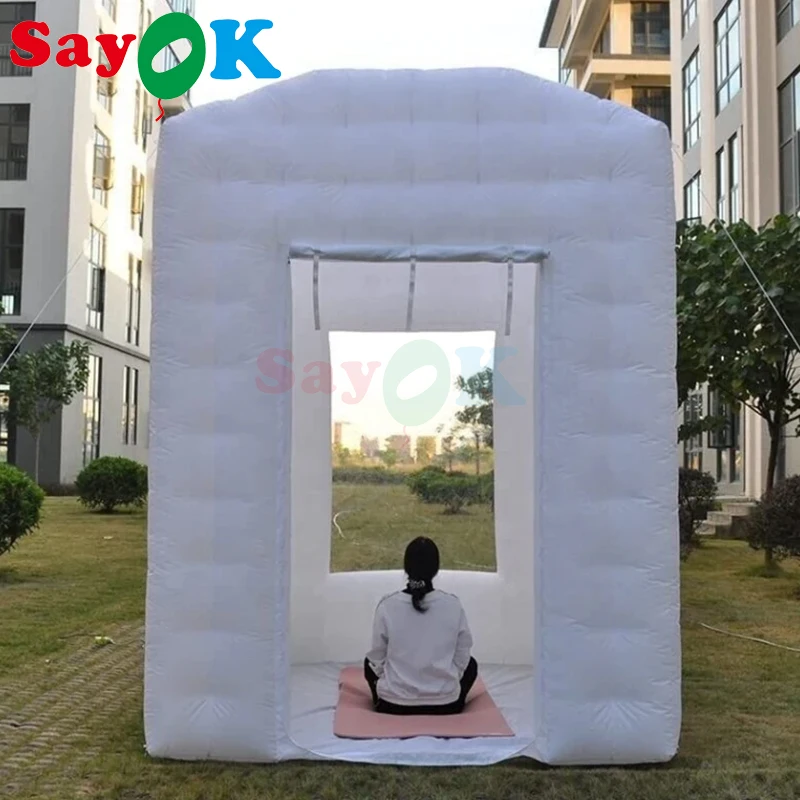 Portable Indoor Outdoor Backdrop Inflatable Hot Yoga Dome Tent For Home