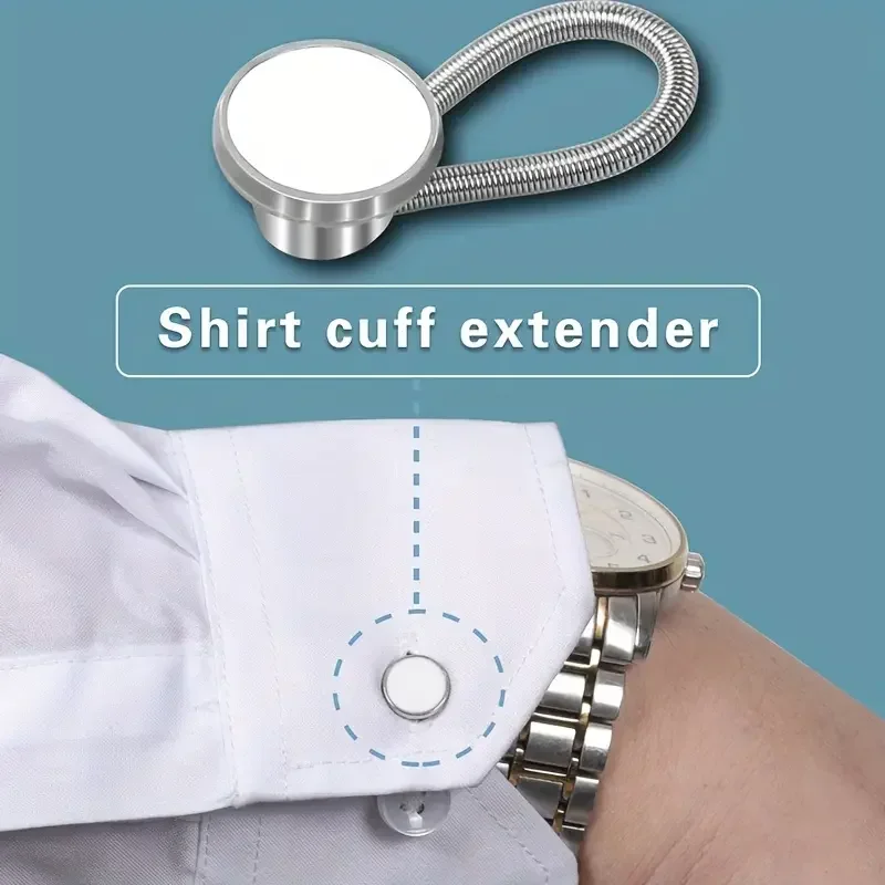 10pcs Shirt Collar Buckle Extender Men's Formal Shirt Collar Buckle Extender Comfort Necktie Extension