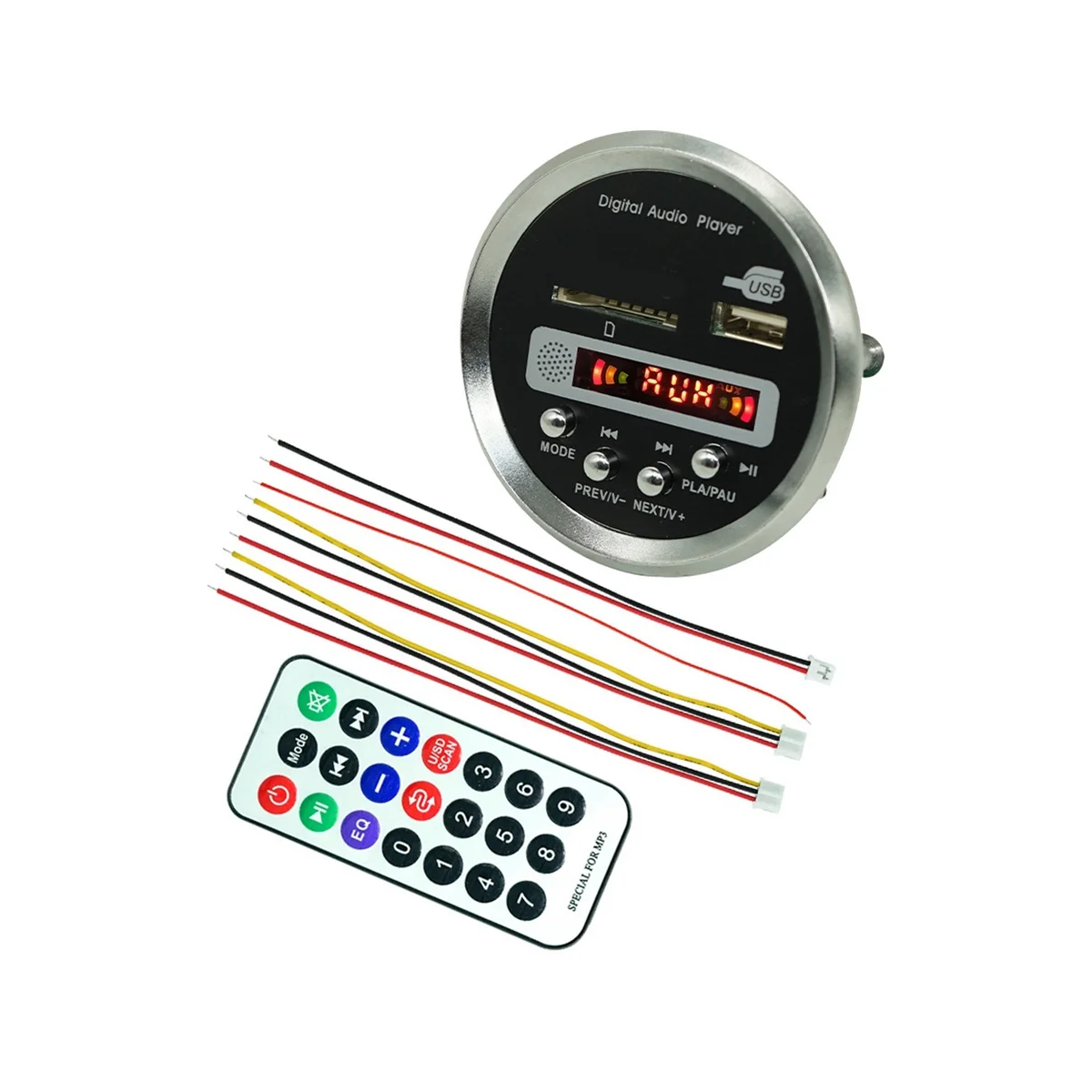 Bluetoothアンプ付きカーmp3プレーヤー、USB FMデコーダーボード、A57G-JQ-D122BT、5.0