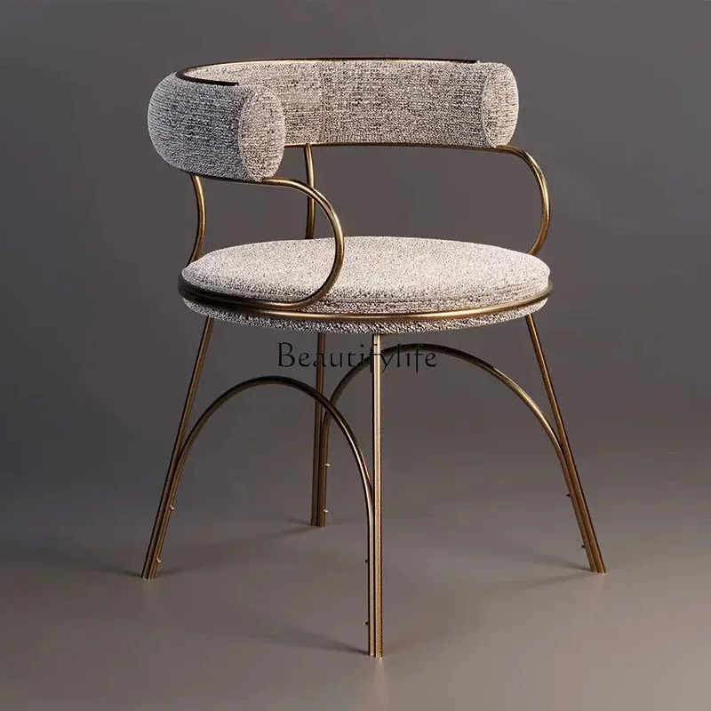 

Nordic light luxury bar chair Sales office Reception bar chair