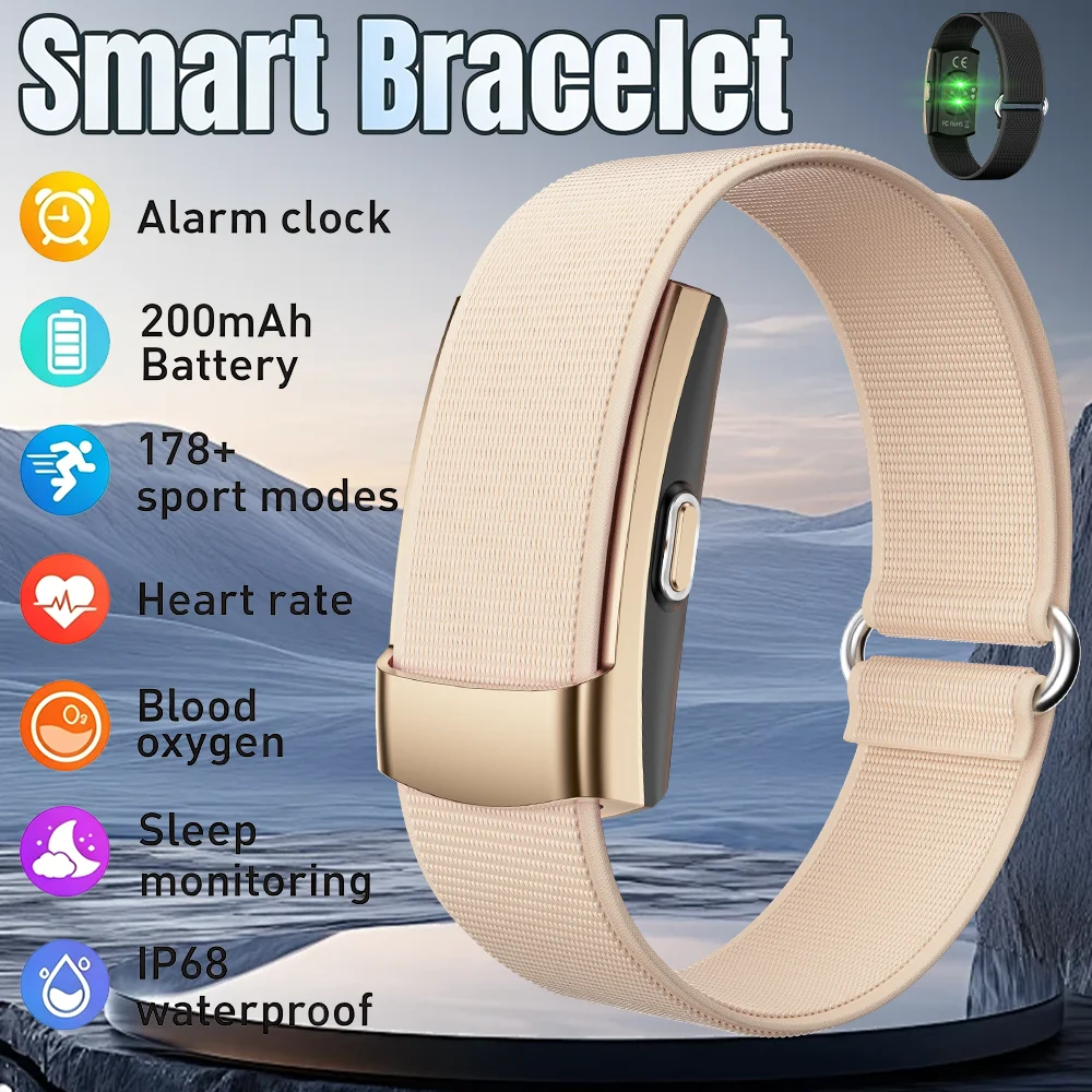 Nuevo Reloj Inteligente Deportivo Ultraligero con Más de 170 Funciones, Resistente al Agua IP68, Reloj Despertador, Monitor de Salud, Frecuencia Cardíaca, HRV, Podómetro