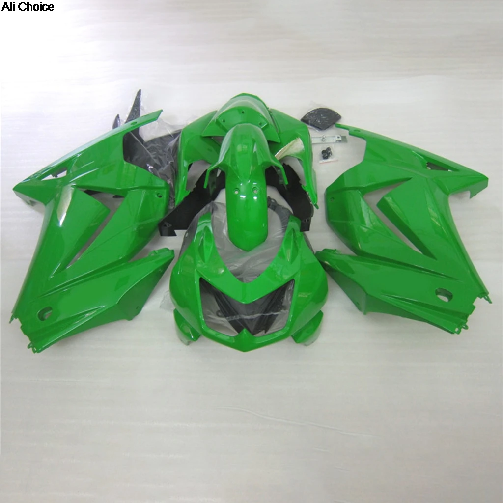 Chinese Fairing Kits for EX250 08-19 KAWASAKI Ninja 250R 2008 2009-2019 100% ZXMT Wrecked Rebuild Bike Green