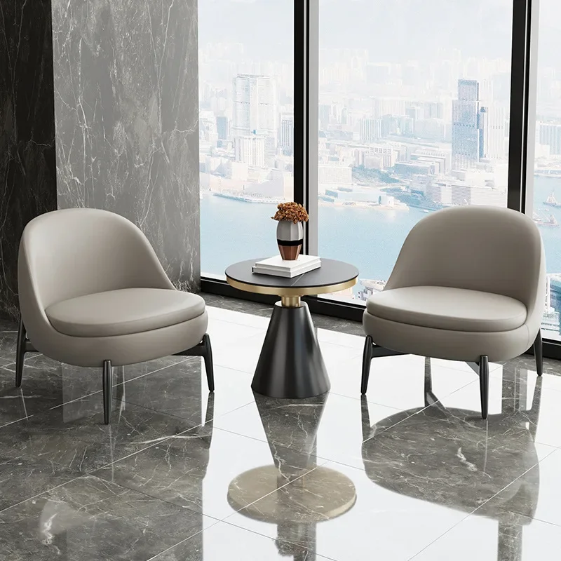 طاولة أريكة لغرفة الاستقبال في الشركة وطاولة واحدة وأربعة كراسي خفيفة فاخرة للتفاوض على أريكة الضيوف منطقة صالة فردية