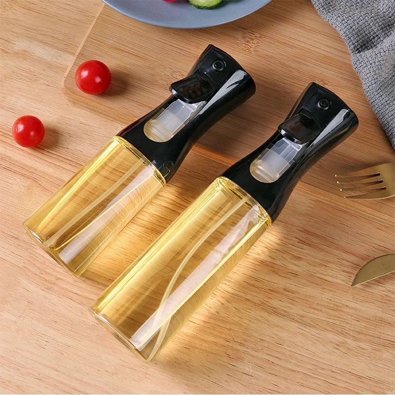 1PC 200ml Oil Spray Bottle Kitchen Cooking Olive Oil Dispenser Camping BBQ Baking Vinegar Soy Sauce Sprayer Containers