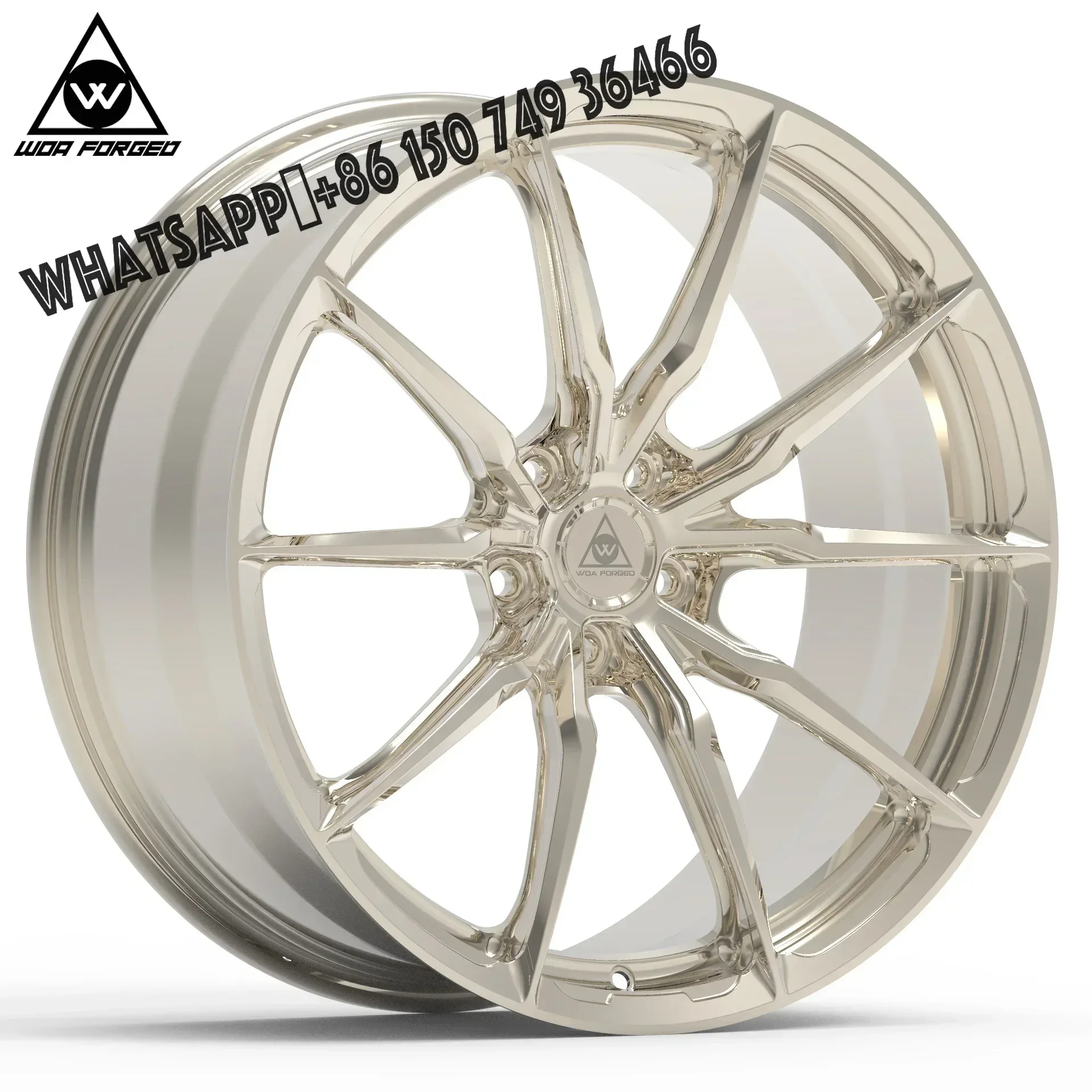 

High Standard Custom Frozen Golden Forged Wheels 17-22 Inch T6061 Cheap Price Alloy Wheel Car Rims P104sc
