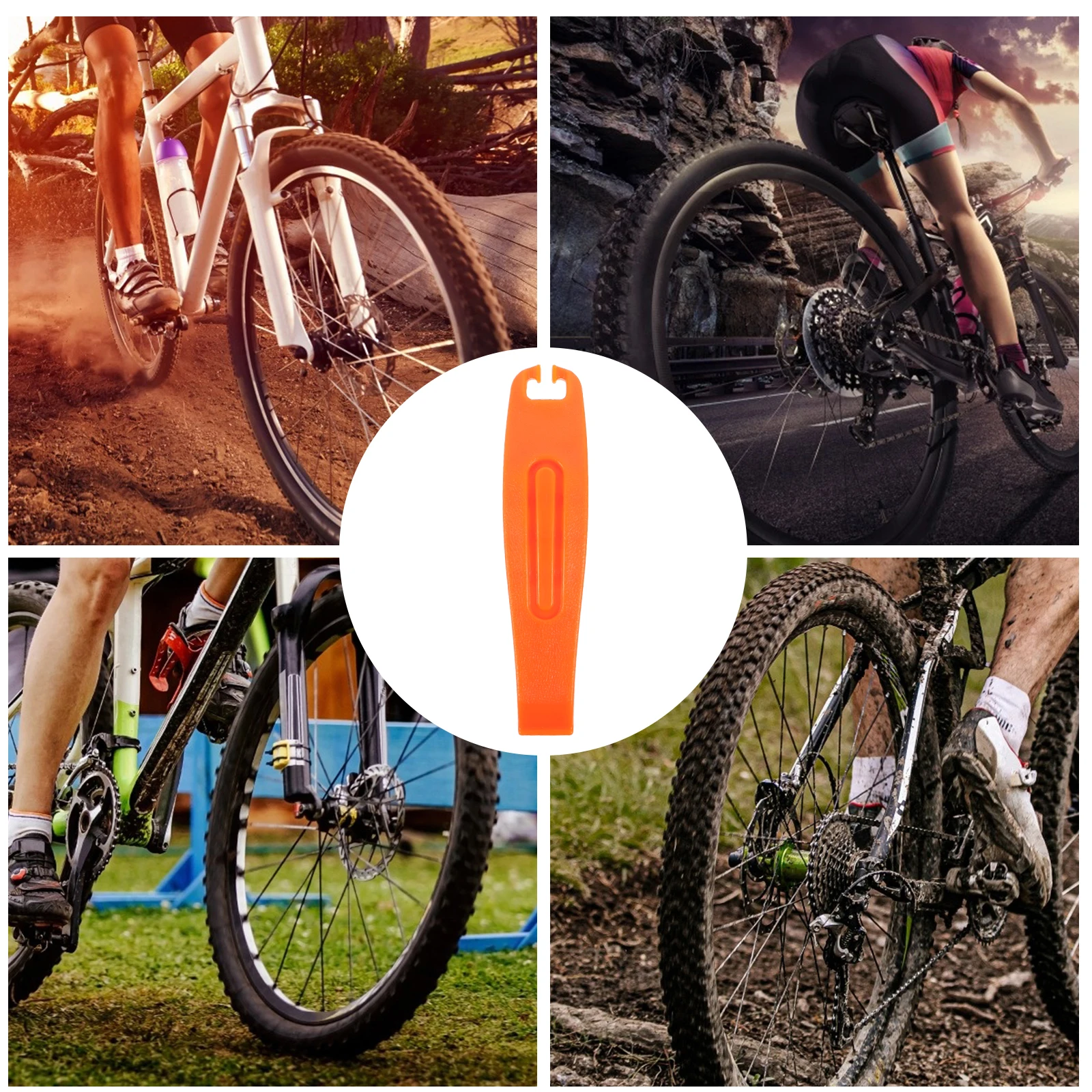 2Pcs Bike Tire Lever Sturdy Corrosion Resistant Portable Repair Pry Tool for Most Tires Cycling Maintenance Bike Tire Lever