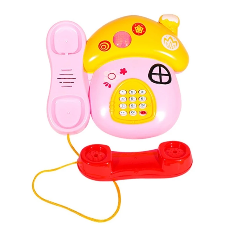 Educação infantil telefone hábil mão obra imitação exploração brinquedo iluminado