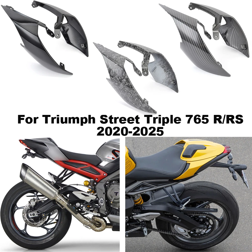 

Motorcycle Rear Seat Side Panel Cover For Triumph Street Triple 765 R/RS 2020-2025 Frame Guard Fairing Cowl Protection