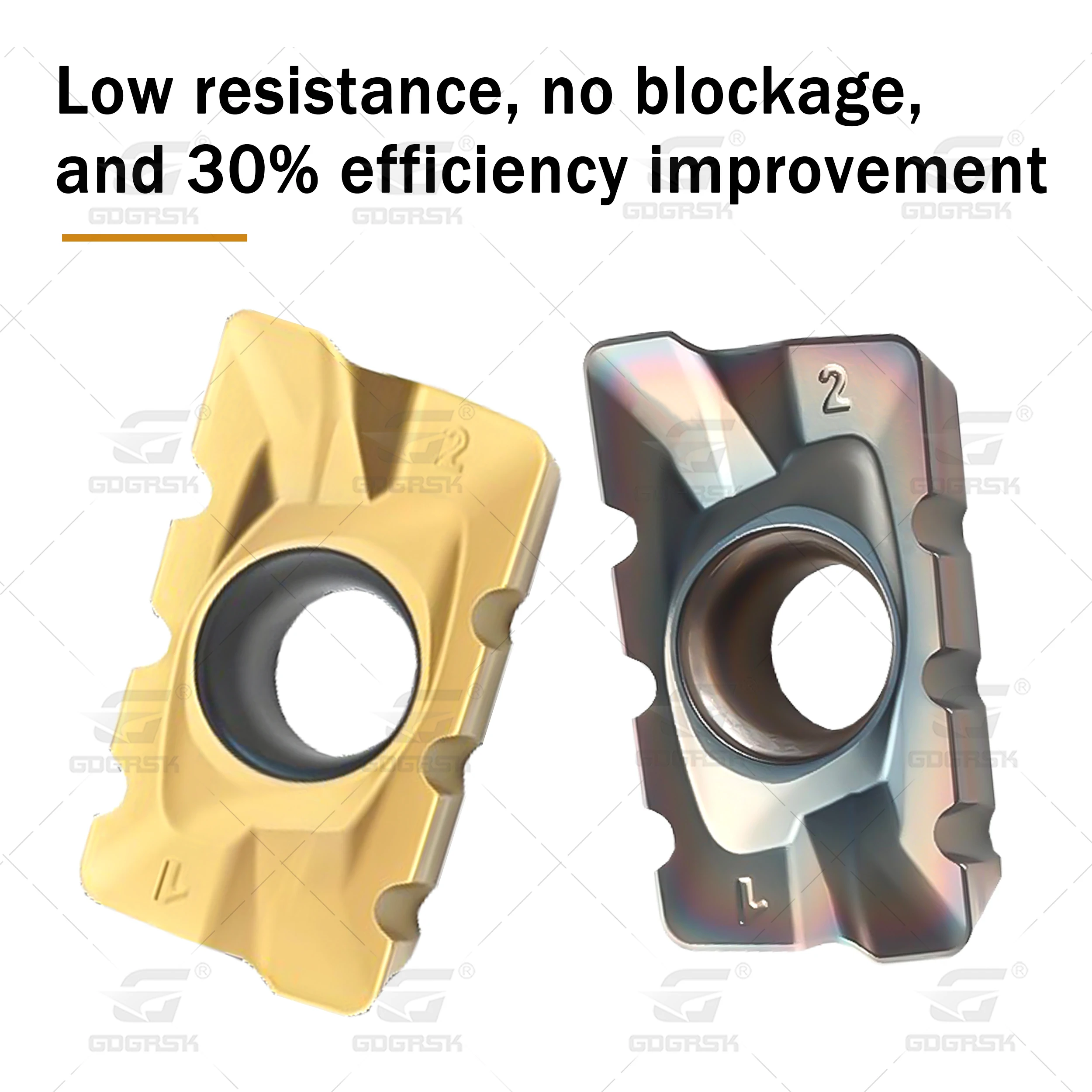 إدراج الطحن الخام APMT1604/1135 قواطع طحن الذرة قواطع الطحن المسننة مع حافة متموجة الأخدود مخرطة CNC شفرات القطع