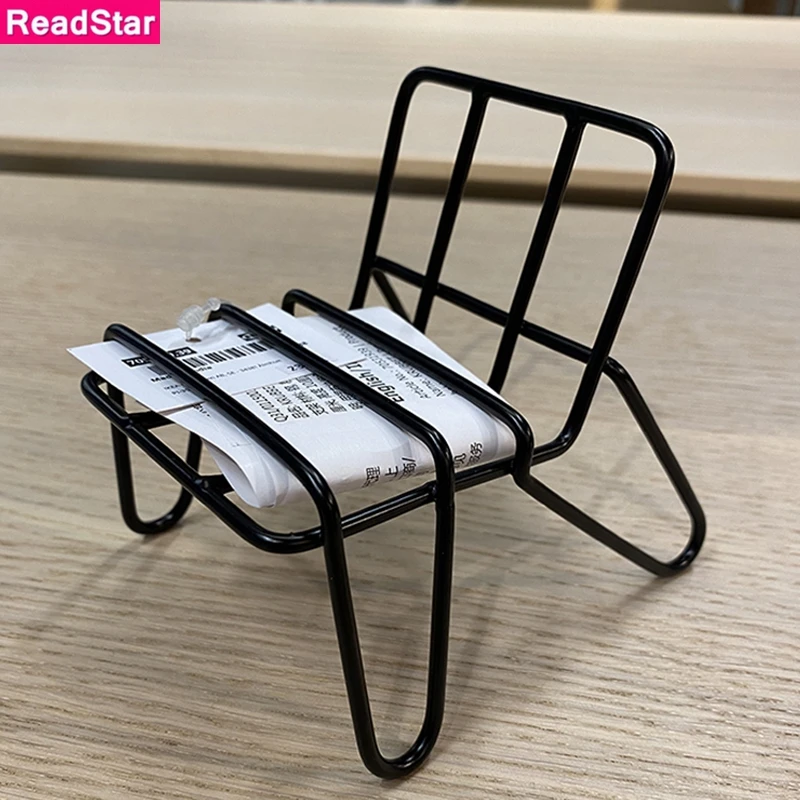 1PCS 2PCS ReadStar Iron Art Phone Stands Desk iPhone iPad Stand Europe Style Iron Steel Phone Stand Black