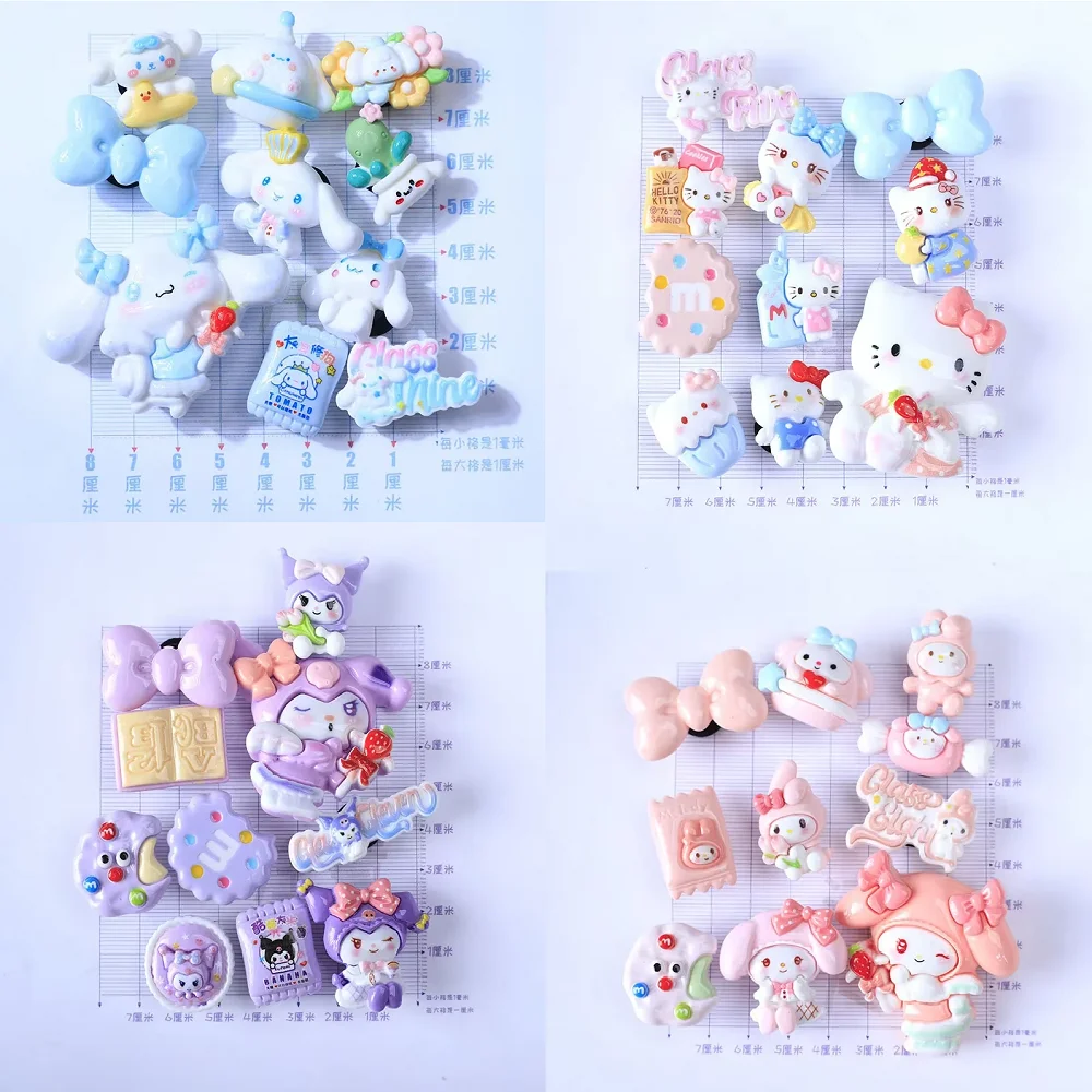 Sanrio Cartoon Anime Shoe Buckle Kawaii Hello Kitty kulomi Melody Cinnamon Dog Shoes Charm Accessories Girl Gifts