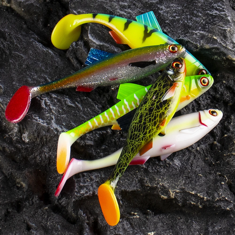 Chan\'s Huang 1PCS Soft Shad Worm Bass Swimbait 15CM 25.5G Sinking Silicone Worm Wobblers Pike Zander Predator Fishing Soft lure