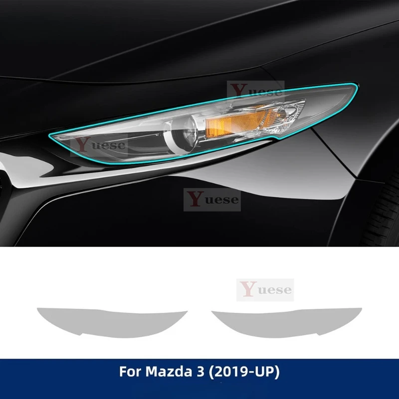 

Защитная пленка для автомобиля Mazda 3 2019-up, зеркальная пленка для фар, прозрачная наклейка из ТПУ против царапин