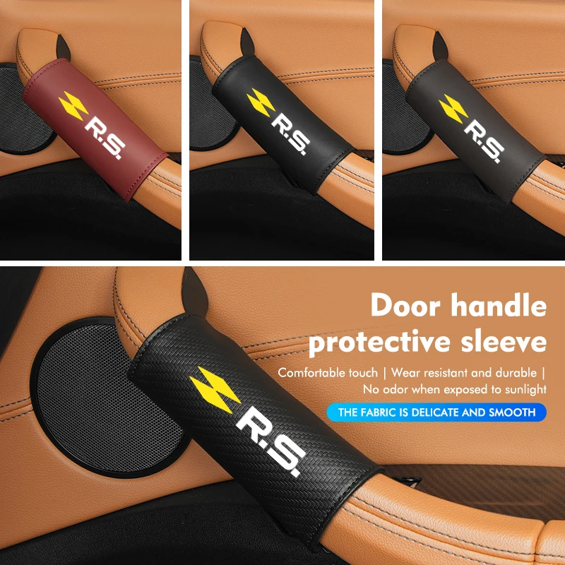 

Car Door Inner Handle Protector Cover Handle Gloves Accessories For Renault RS Clio Scenic Logan Megane Koleos Sandero Safrane