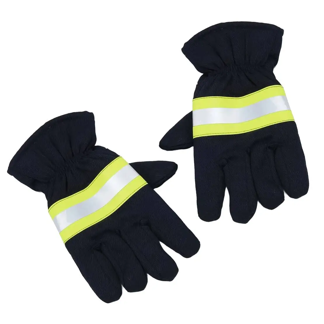 1 Pair Anti-Fire Heat Resistant Proof Welding Firefighting Protection Gloves