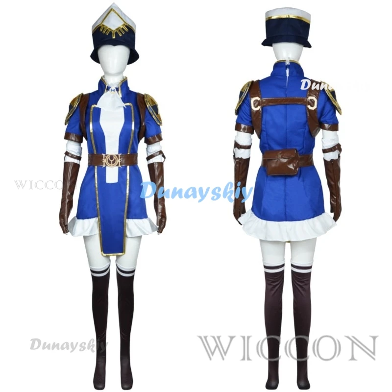 Caitlyn Kiramman Cosplay Arcane:Game Caitlyn The Sheriff Of Piltover Cosplay Costume Outfits Halloween Carnival Suit