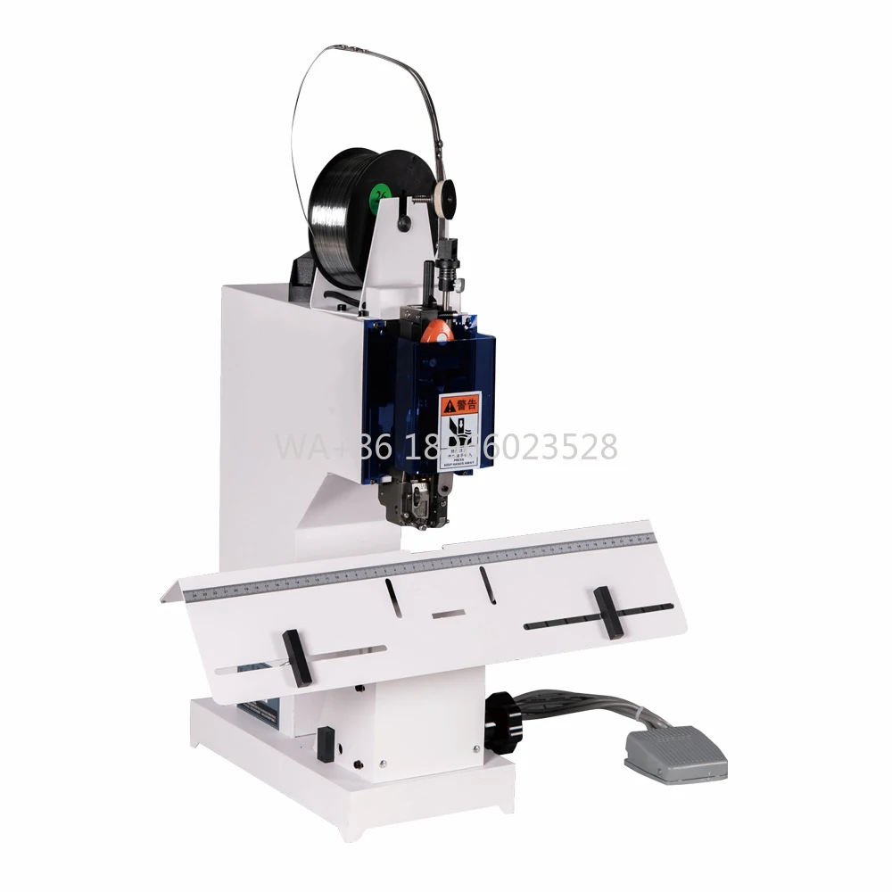 Qike QK-8702H High Quality Honer Nail Electric Single Head Saddle & Flat Wire Stitch Paper Stapler  Binding Machine