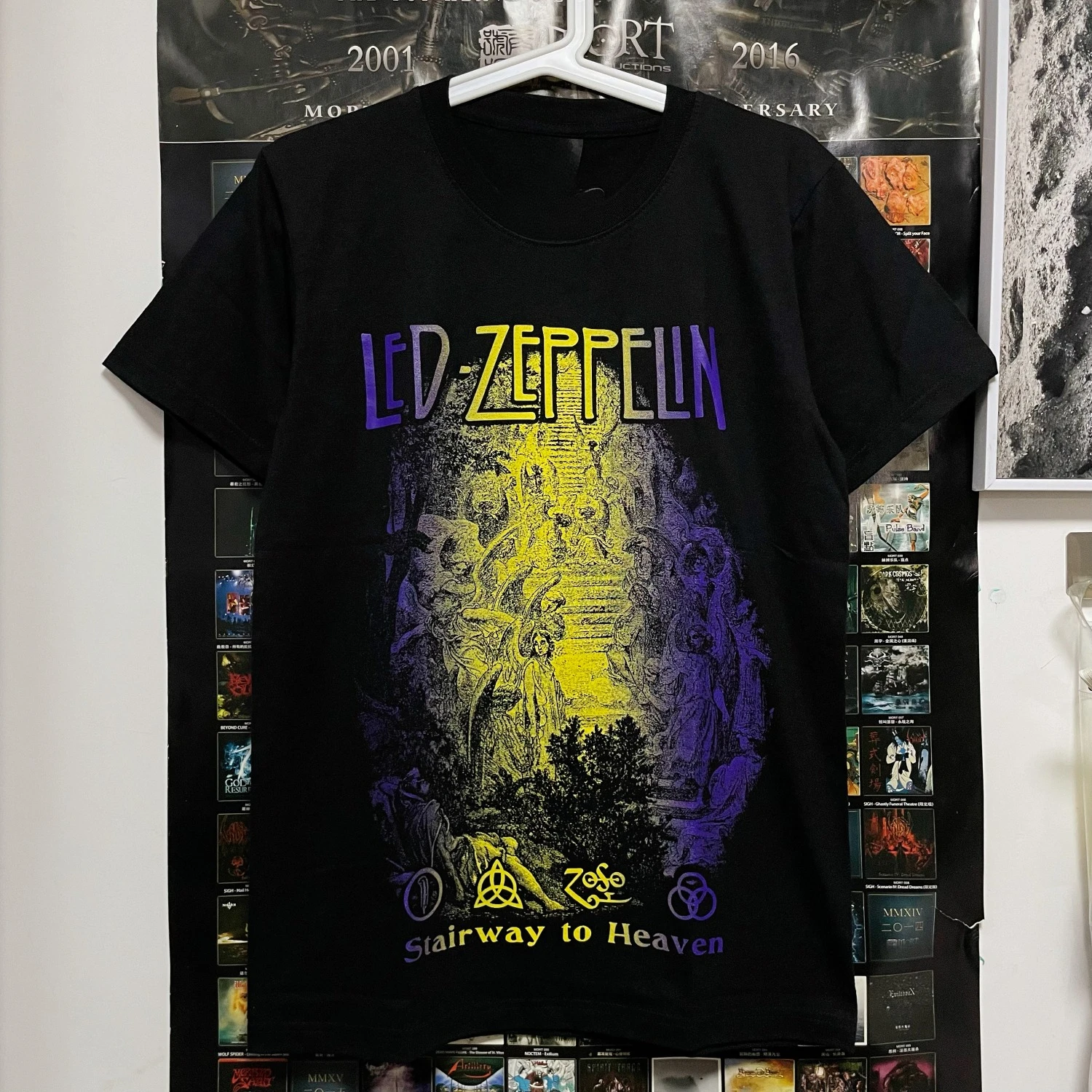 

Airship Band Thailand Imported Cotton Rock Imported Short Sleeve T-Shirt European and American Rock Metal Personalized Loose