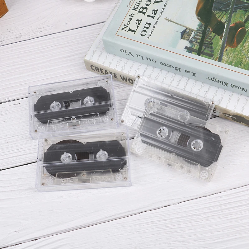 1PC Empty 30/45/60/90 Minutes Standard Blank Tape Player With Magnetic Audio Tape Clear Storage Box For Speech Music Recording