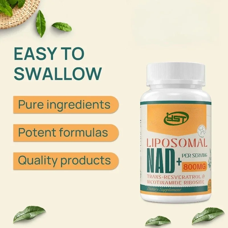 800mg Liposomal Nad+nicotinamide Nucleoside Supplement 200mg, Trans Resveratrol 100mg - Used For Dna Repair And Healthy Aging