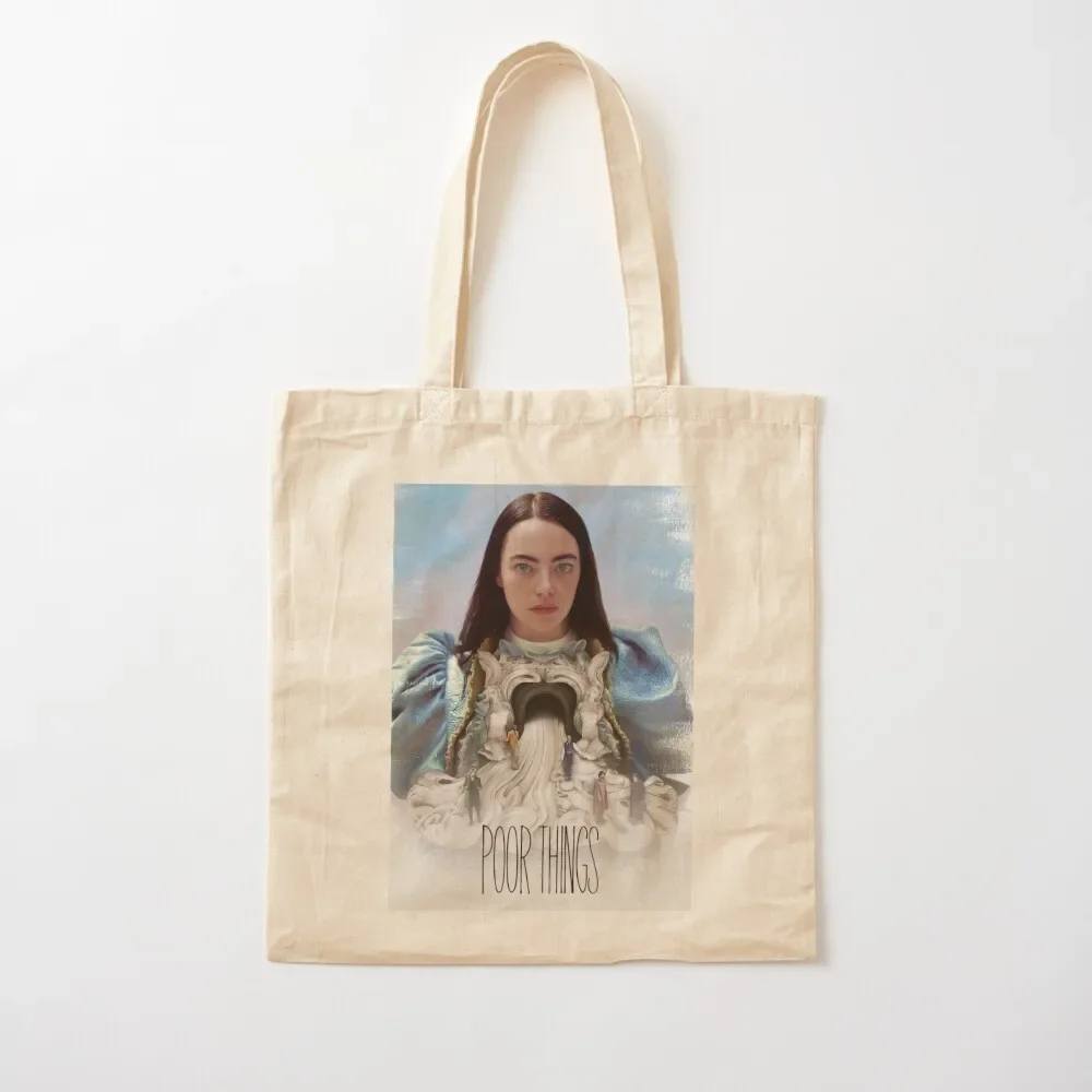 

Poor things poster emma stone Tote Bag Custom bag tote bag woman