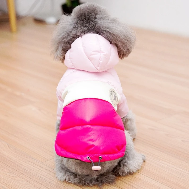 Padded Winter Warm Dog Clothes Fashion Dog Coat Jacket Pet Puppy Down Jacket Soft Cat Coat Pet Costumes French Bulldog Clothes