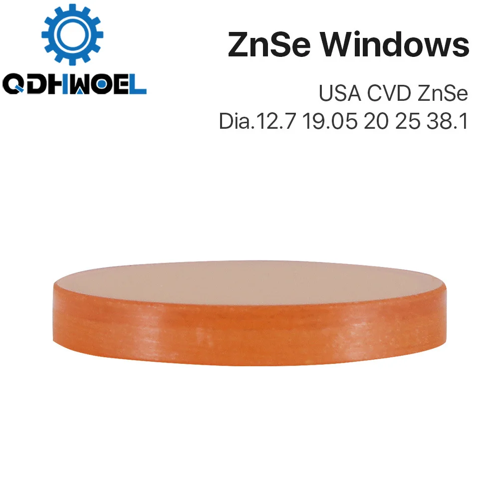 QDHWOEL  Protective Windows USA CVD ZnSe Material Diameter 12.7 20 38.1mm