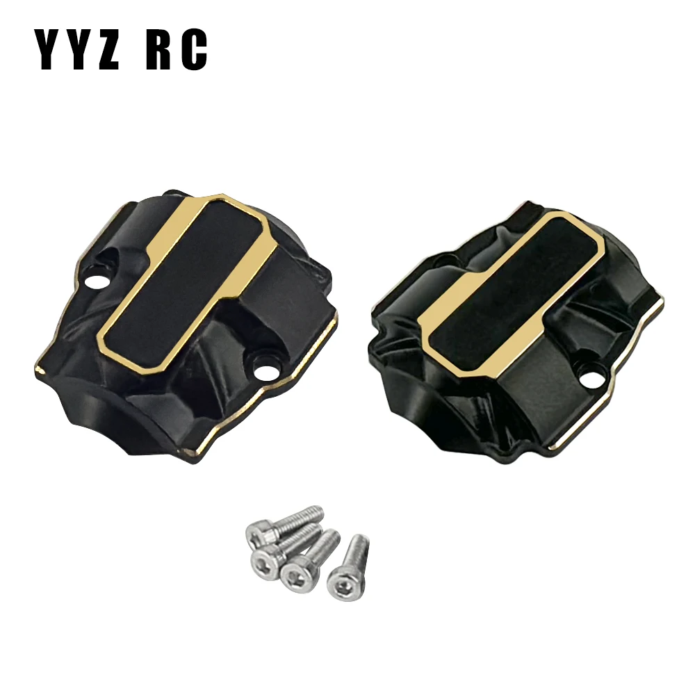 Brass Differential Covers Front and Rear Axle Diff Cover For Redcat Ascent-18 Rc Car Upgrade Parts Crawler Accessories 1/18