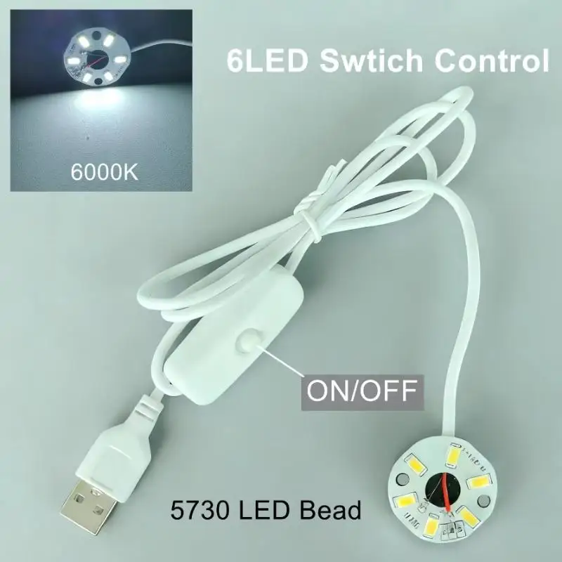 Dimmable 5V USB LED Chip Gradient LED RGB Light Board Remote Control DIY Model Display Light PCB Board High Brightness