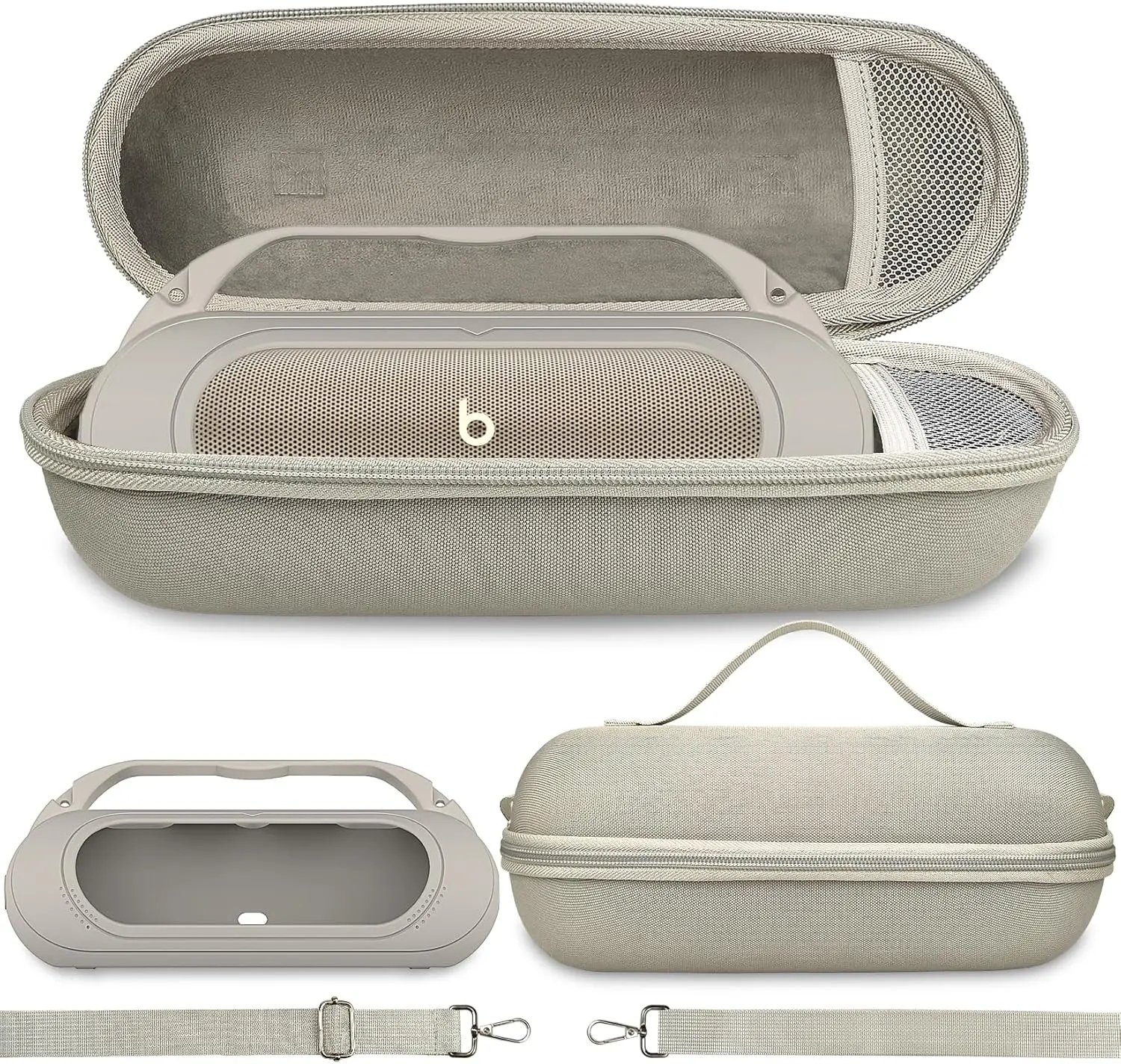 

Silicone Protective Cover and Hard Storage Carrying Case for Beats Pill 2024 Portable Bluetooth Speaker